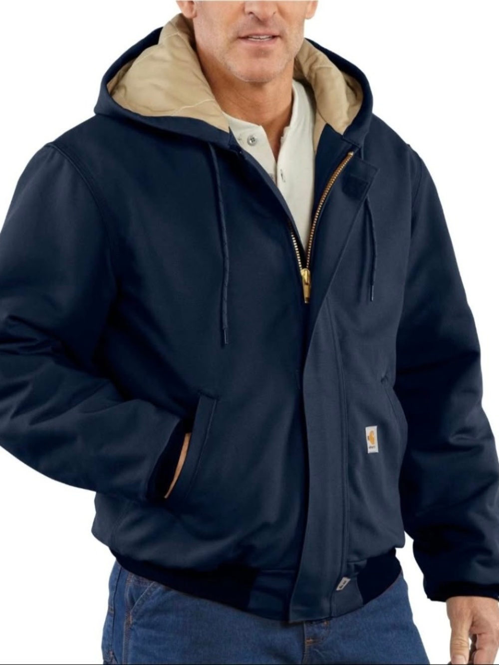 Carhartt Men Flame Resistant Heavyweight Cotton Duck Quilt Lined Jacket 101621 L